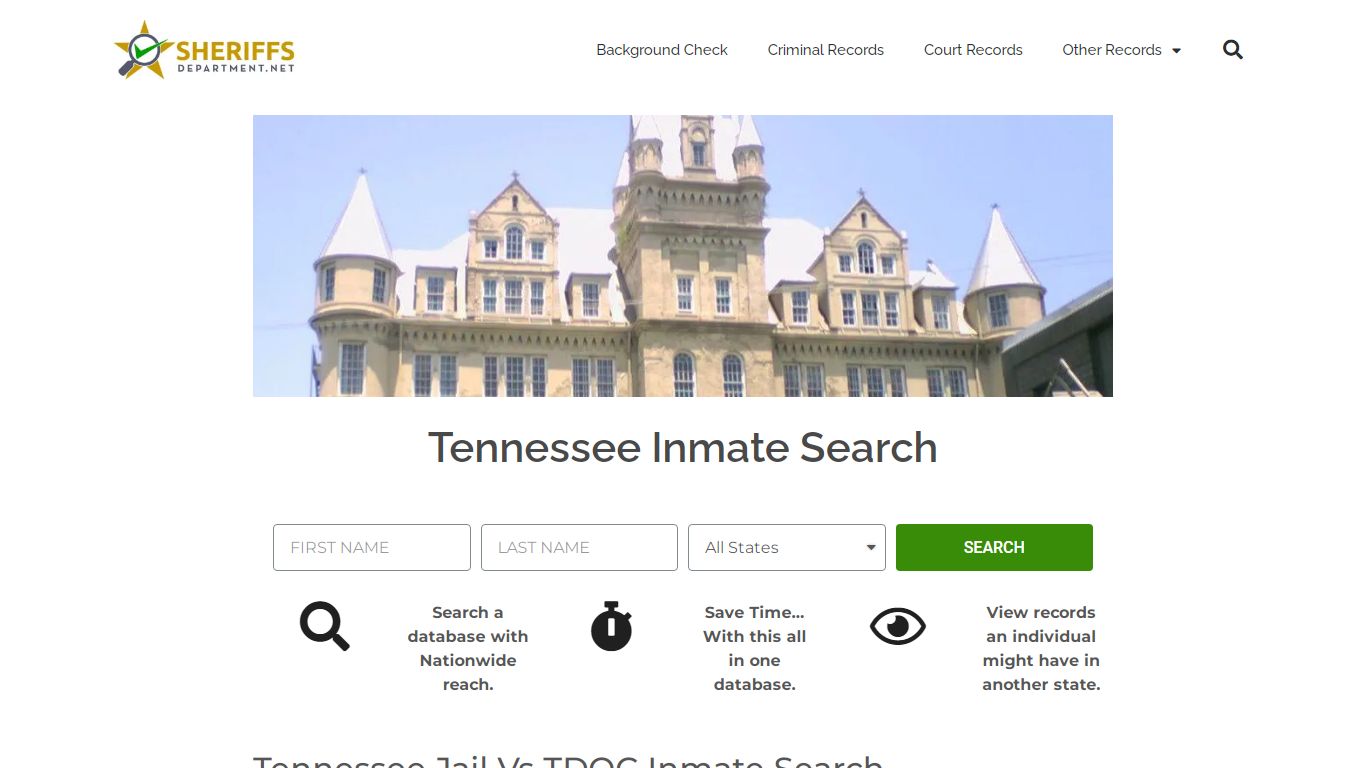 Tennessee Inmate Search: Lookup TDOC Prison and County ...